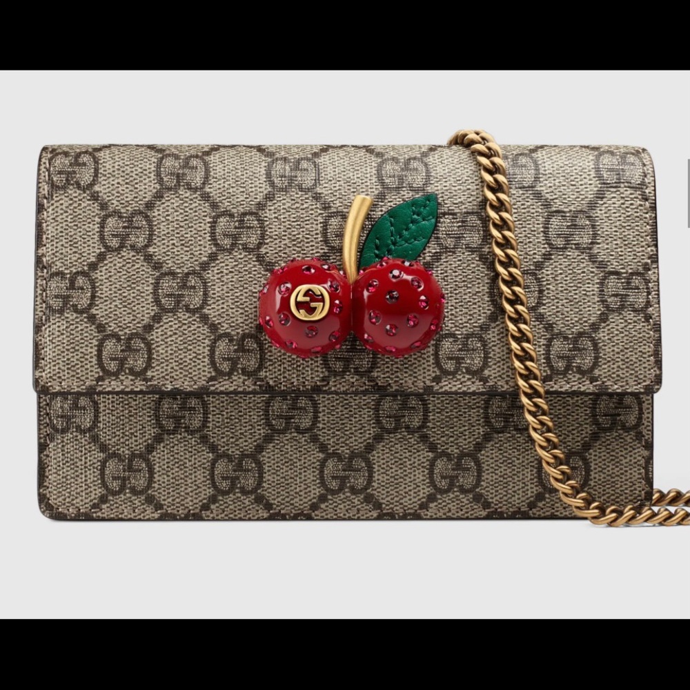 Gucci Supreme Mini bag with Cherries
